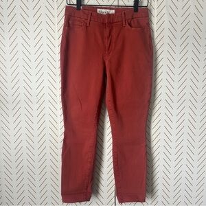 EUC Frank & Eileen Sligo Derry Slim Leg Capri size 4 27 Women’s Brick Red Pants